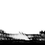 white and black abstract painting
